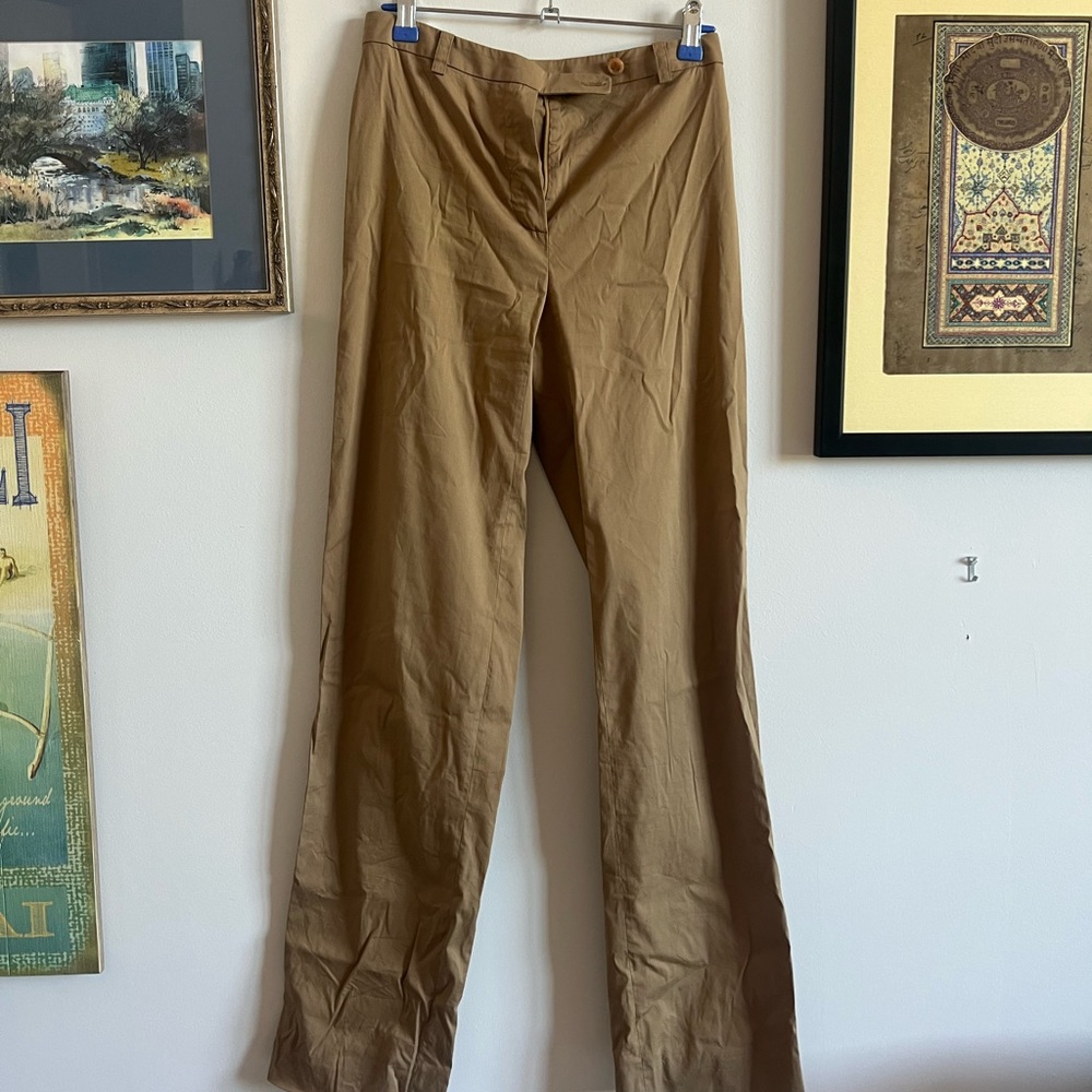 PRADA camel trousers suit pants